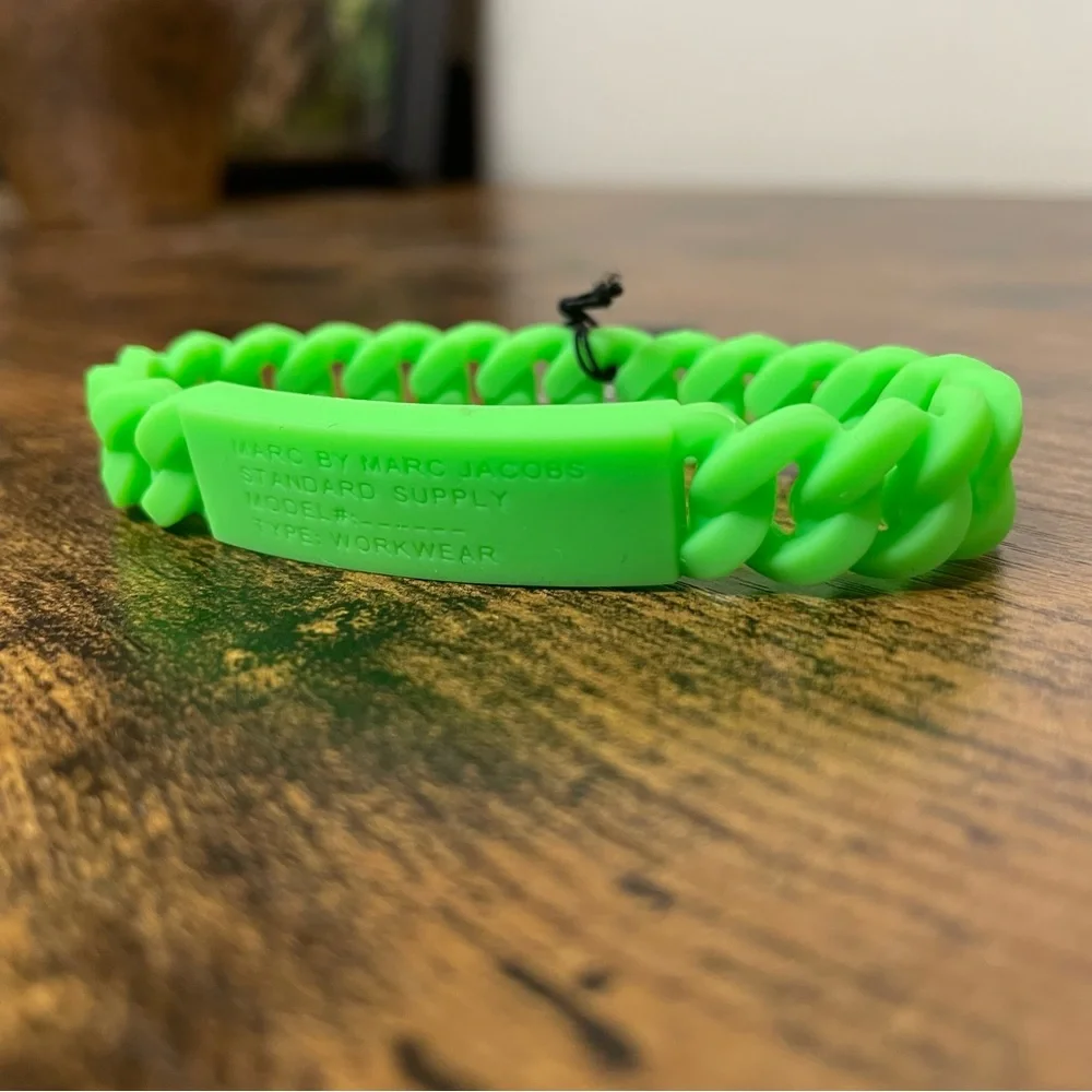 Marc by Marc Jacobs Green Chain Bracelet NWT - Picture 2 of 5